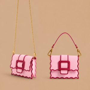 Scallop pink mini bag