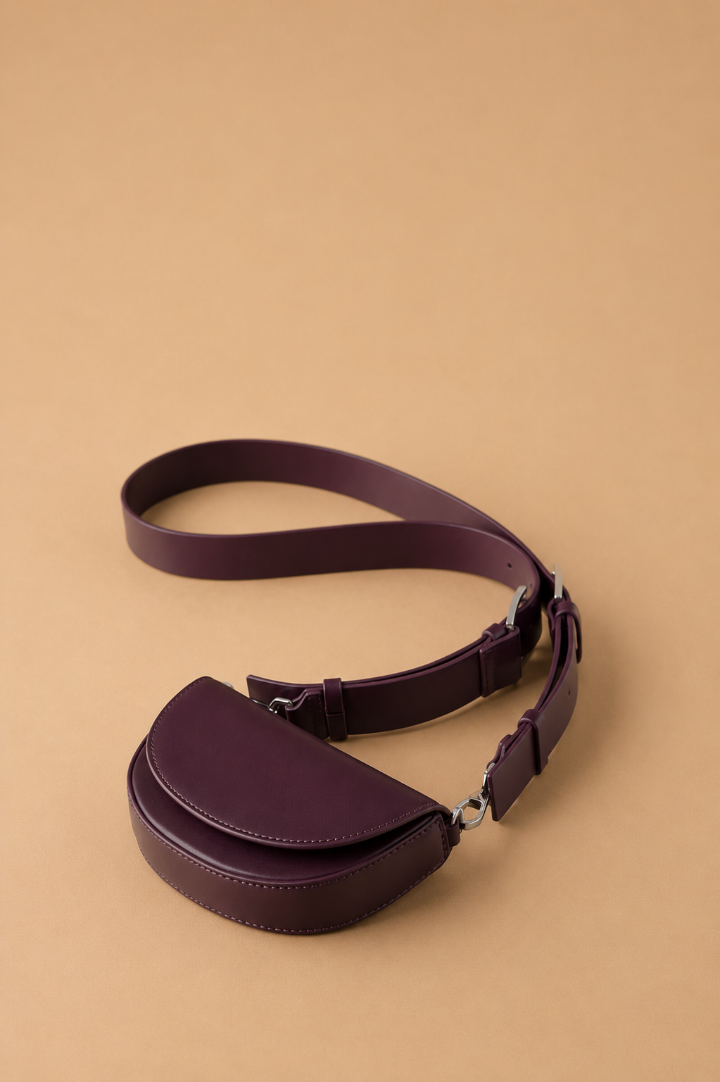 Deep plum crossbody bag